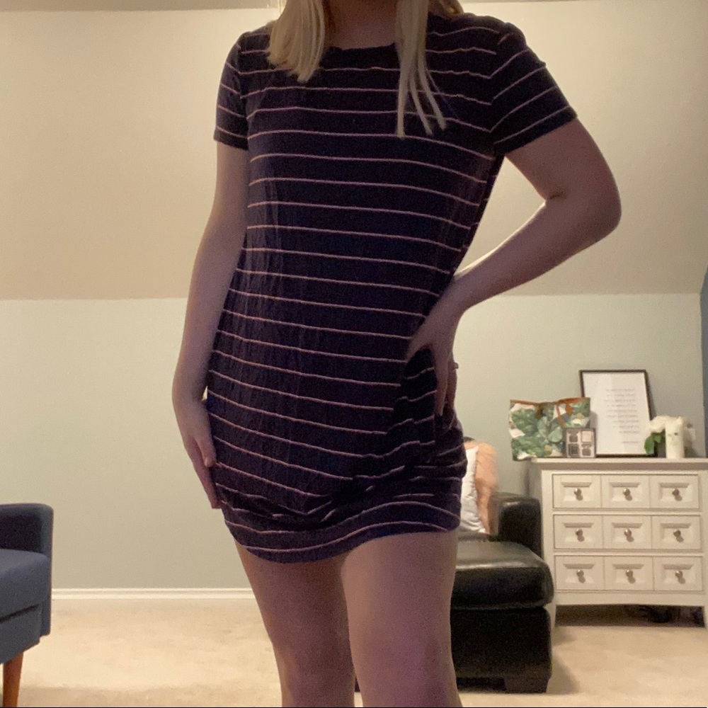 Garage striped tshirt dress